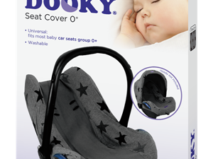 dooky dooky design seat cover grijs sterren